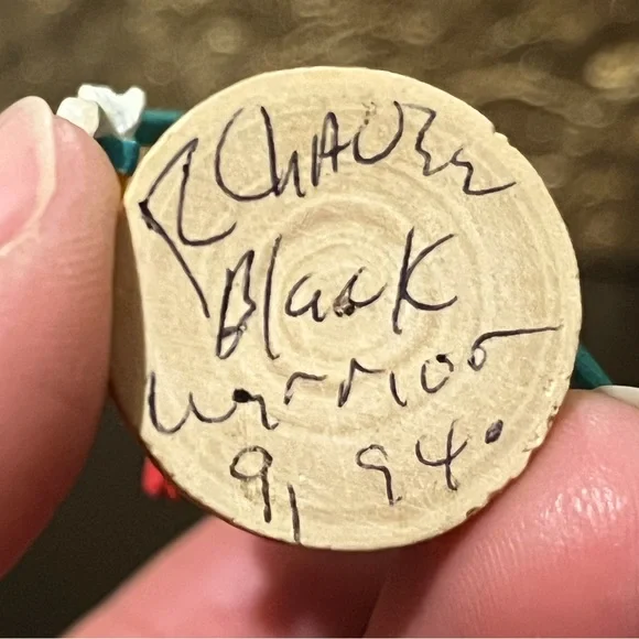 🖤Vintage Authentic Black Warrior Kachina Doll Miniature Native First People🖤 - Picture 8 of 8